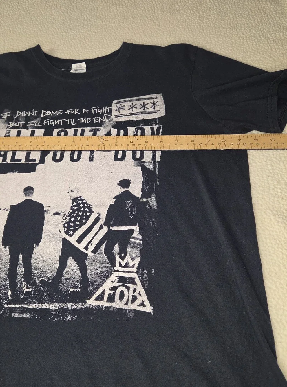 Graphic Band Tee - Black FOB FALL OUT BOY Size Large